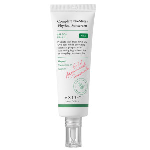 AXIS-Y Complete No-Stress Physical Sunscreen V.3 SPF50+/PA++++ krem do twarzy z filtrami fizycznymi 50ml