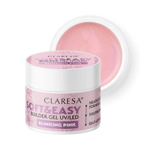 Claresa Soft&Easy Builder Gel żel budujący Blinking Pink 12g