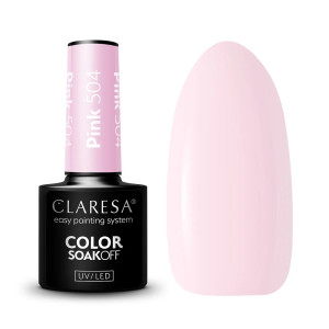 Claresa Soak Off UV/LED Pink lakier hybrydowy 504 5g