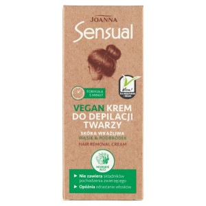 Joanna Sensual Vegan krem do depilacji twarzy 20g