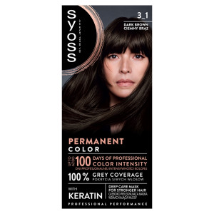 Syoss Permanent Color farba do włosów 3_1 Ciemny Brąz