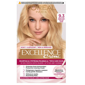 L'Oreal Paris Excellence Creme farba do włosów 9.3 Bardzo Jasny Blond Złocisty