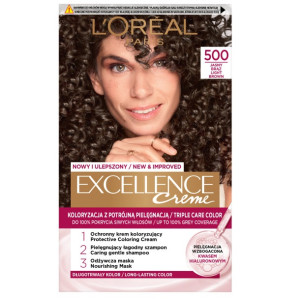 L'Oreal Paris Excellence Creme farba do włosów 500 Jasny Brąz