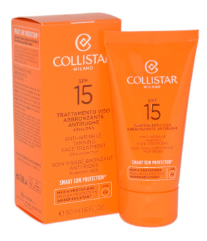 COLLISTAR ANTI-WRINKLE TANNING FACE TREATMENT SPF 15 50ML