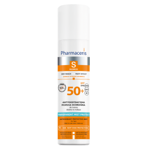 PHARMACERIS S TRANSPARENT MIST PROTECT Antyoksydacyjna mgiełka ochronna SPF50+ - 75ML