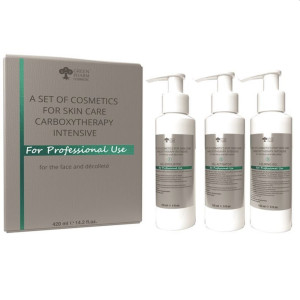 Green Pharm Cosmetic Carboxytherapy Intensive zestaw kosmetyczny do pielęgnacji skóry do twarzy i obszaru dekoltu 420ml