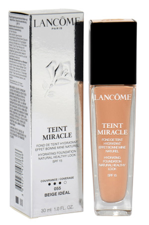 LANCOME TEINT MIRACLE HYDRATING FOUNDATION NATURAL HEALTHY LOOK SPF15 055 BEIGE IDEAL 30ML