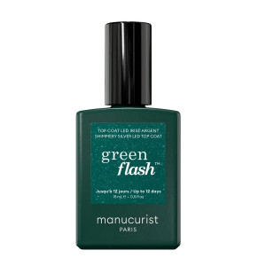 Manucurist Green Flash lakier nawierzchniowy Shimmery Silver 15ml
