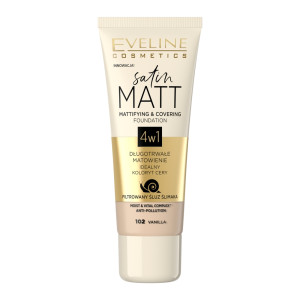 Eveline Cosmetics Satin Matt Foundation matujący podkład do twarzy 102 Vanilla 30ml