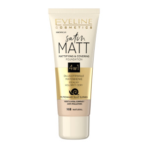 Eveline Cosmetics Satin Matt Foundation matujący podkład do twarzy 103 Natural 30ml