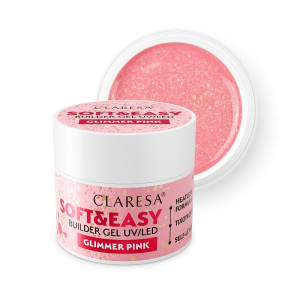Claresa Soft&Easy Builder Gel żel budujący Glimmer Pink 45g