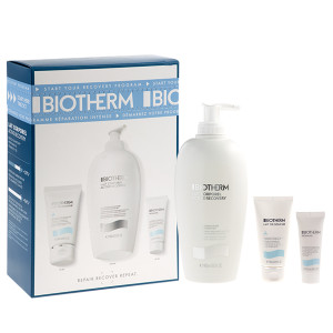 BIOTHERM SET (Lait Corporel Active Recovery BODY Lotion + LAIT DE Douche Cleansing Shower MILK + Biomains HAND & NAIL Treatment ) balsam do ciała 400