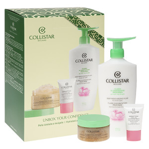 COLLISTAR SET (Fluid Moisturizing + Scrub + GEL Cream krem pielęgnacyjny 400 ml