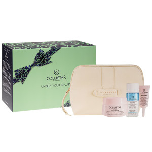 COLLISTAR SET (Smoothing ANTI Wrinkle Cream+Two Phase MAKE UP Removing +EYE Contour +Cosmetic Bag ) krem pielęgnacyjny 35 ml