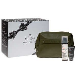 COLLISTAR SET (Uomno Hydra Daily Protective Moisturizer + Energizing Cleansing GEL + Pouch) krem pielęgnacyjny 80 ml