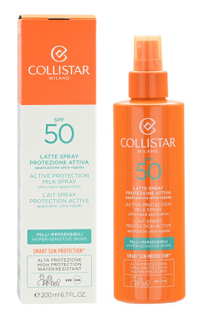 COLLISTAR Tanning Moisturizing MILK Spray Hyper-Sensitive SKIN Spf50 produkt kosmetyczny 200 ml