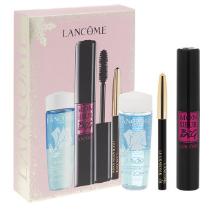 LANCOME SET (Monsieur BIG Mascara 01 + Bifacil EYE + KHOL EYE PEN MINI 027 Noir) tusz do rzęs 30 ml