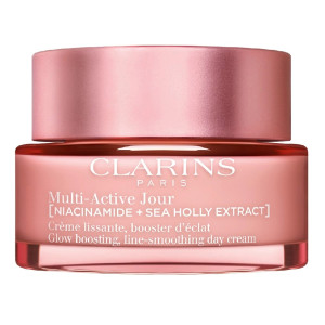 CLARINS Multi-Active Creme JOUR GLOW Boosting Line-Smoothing DAY Cream ALL SKIN Types krem pielęgnacyjny 50 ml