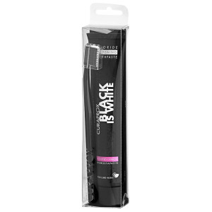 Curaprox Black Is White zestaw pasta do zębów 90ml + szczoteczka do zębów