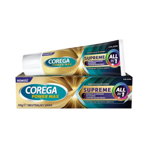 Corega Power Max Supreme All-in-1 krem mocujący do protez zębowych 40g