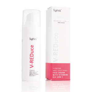 LYNIA Ujędrniająco-łagodzący krem v-reduce z witaminami B12, F - 30 ml