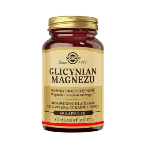 SOLGAR Glicynian Magnezu suplement diety - 60 kapsułek