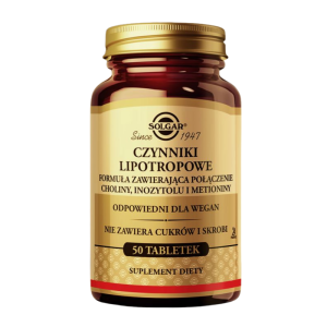 SOLGAR Czynniki Lipotropowe - 50 Tabletek