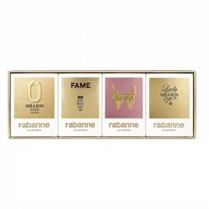 Paco Rabanne Feminine zestaw Lady Million woda perfumowana 5ml + Fame woda perfumowana 4ml + Olympea woda perfumowana 6ml + Million Gold woda perfumow