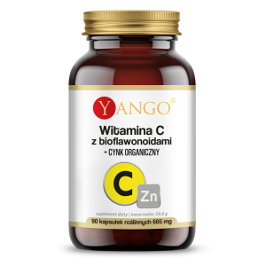 Yango Witamina C z bioflawonoidami + cynk organiczny suplement diety 90 kapsułek
