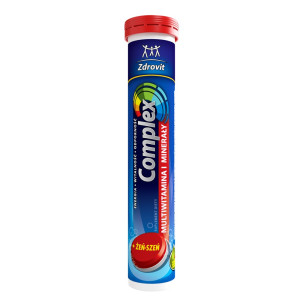 Zdrovit Complex Multiwitamina i Minerały + żeń-szeń suplement diety 24 tabletki musujące