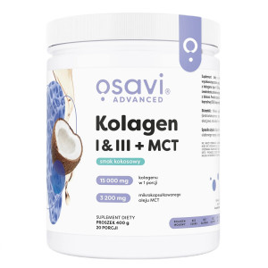 Osavi Kolagen I & III + MCT suplement diety w proszku Kokos 400g
