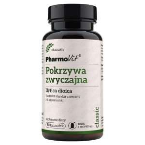 Pharmovit Pokrzywa Zwyczajna 1% Krzemionki suplement diety 90 kapsułek