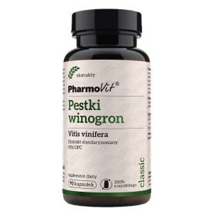Pharmovit Pestki Winogron 95% OPC suplement diety 90 kapsułek
