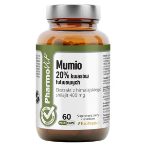 Pharmovit Mumio 20% Kwasów Fulwowych suplement diety 60 kapsułek