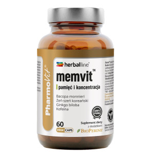 Pharmovit Memvit™ Pamięć I Koncentracja suplement diety 60 kapsułek