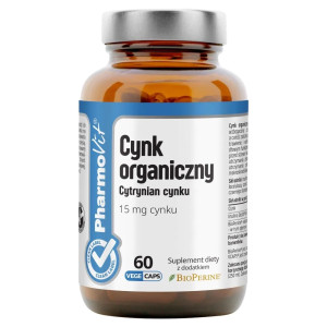 Pharmovit Cynk Organiczny 15 mg suplement diety 60 kapsułek
