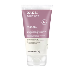 TOŁPA DERMO FACE ROSACAL Wzmacniający żel micelarny do mycia twarzy i oczu - 150 ml