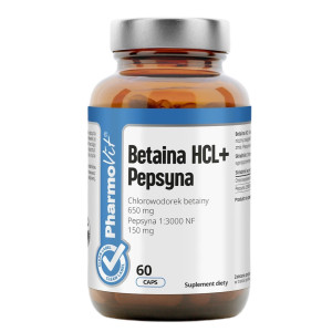 Pharmovit Betaina + Pepsyna suplement diety 60 kapsułek