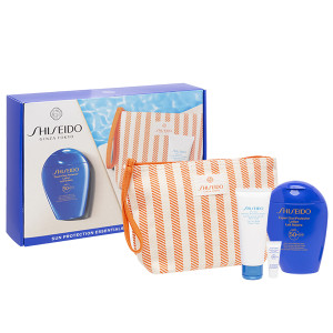 SHISEIDO SET (Expert SUN Protector Lotion Spf50 + Expert SUN Protector Cream Spf50 + After SUN Intensive Recovery Emulsion + Pouch) balsam do ciała 15