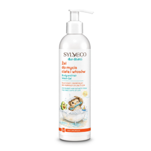 SYLVECO dla dzieci Żel do mycia ciała i włosów z olejem awokado - 300 ml