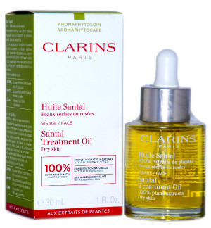 CLARINS FACE TREATMENT OIL SANTAL DRY SKIN 30ML