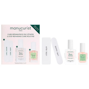 Manucurist 3-Step Repairing Care Routine zestaw do pielęgnacji zniszczonych i osłabionych paznokci