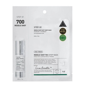 VT Cosmetics Reedle Shot 700 2Step Mask dwuetapowy zabieg z technologią mikroigieł 26.5g