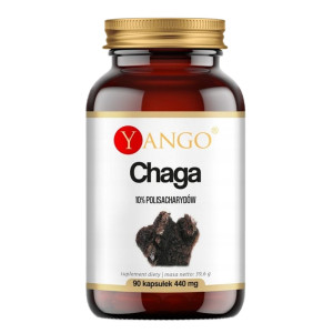 Yango Chaga ekstrakt 10% polisacharydów suplement diety 90 kapsułek