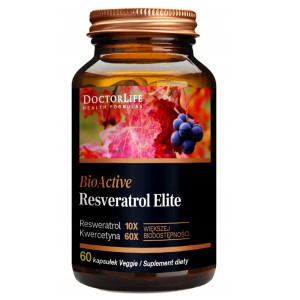 Doctor Life BioActive Resveratrol Elite suplement diety 60 kapsułek