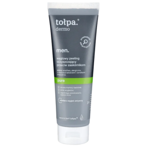 TOŁPA DERMO MEN PURE Węglowy peeling oczyszczający przeciw zaskórnikom 100 ml