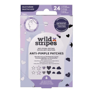 Wild Stripes Anti-Pimple Patches plastry na wypryski z kwasem salicylowym 24szt.