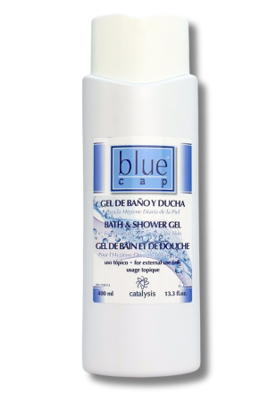 BLUE CAP Żel Do Mycia Zmniejsza i Eliminuje Złuszczanie Się Naskórka, Świąd, Pieczenie i Podrażnienia Skóry - 400 ml