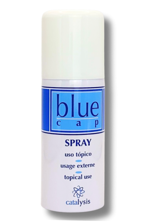 BLUE CAP SPRAY Eliminuje Swędzenie, Podrażnienia, Zaczerwienienia, Łuszczenie Skóry - 100 ml