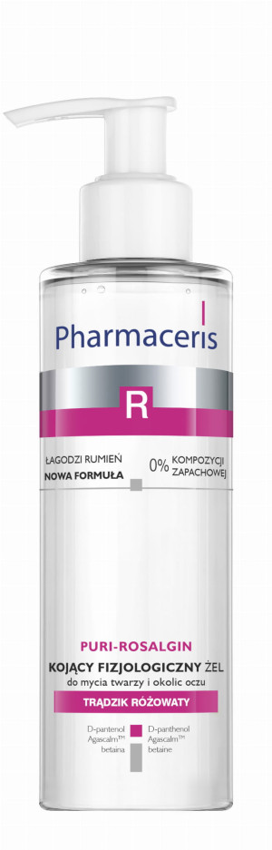 PHARMACERIS R PURI-ROSALGIN Kojący Fizjologiczny Żel Do Mycia Twarzy i Okolic Oczu - 190ml